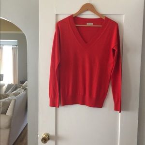 Lucky Brand V-Neck Orange Sweater (Size M)
